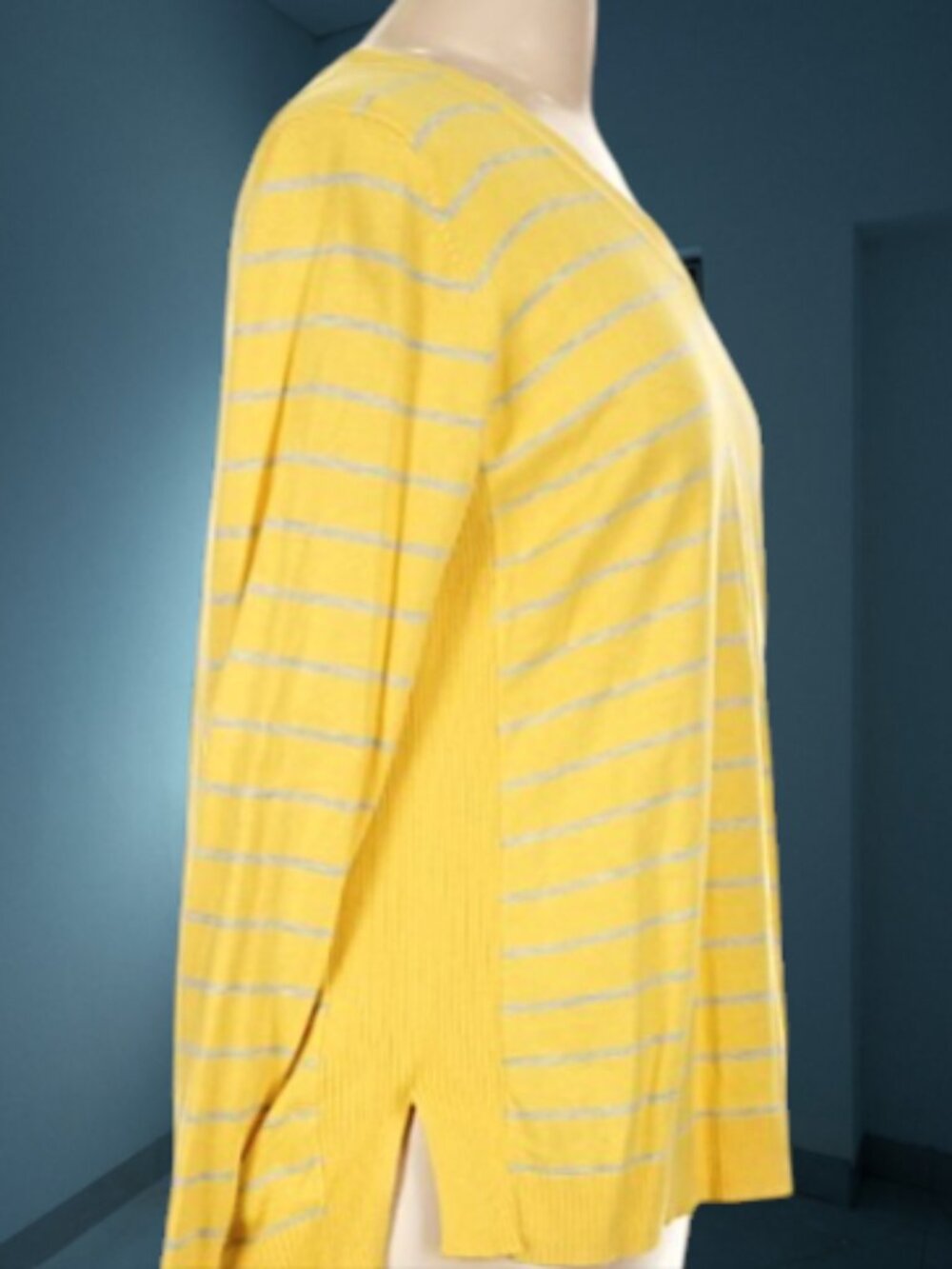 Gap Lemon Peel Striped Light Sweater Top